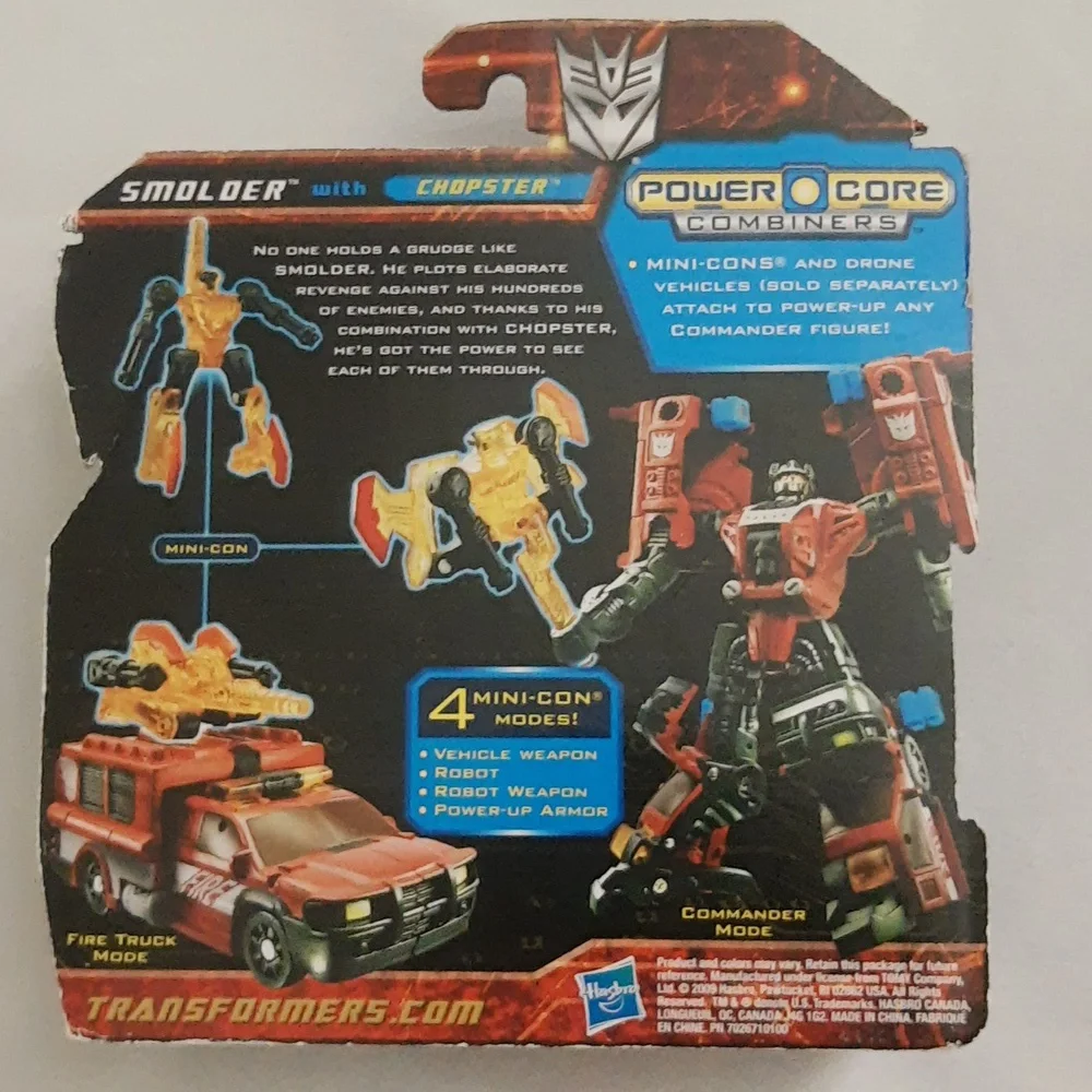 Transformers Power Core Combiners Smolder with Chopster 2 Pack 2009 SEALED